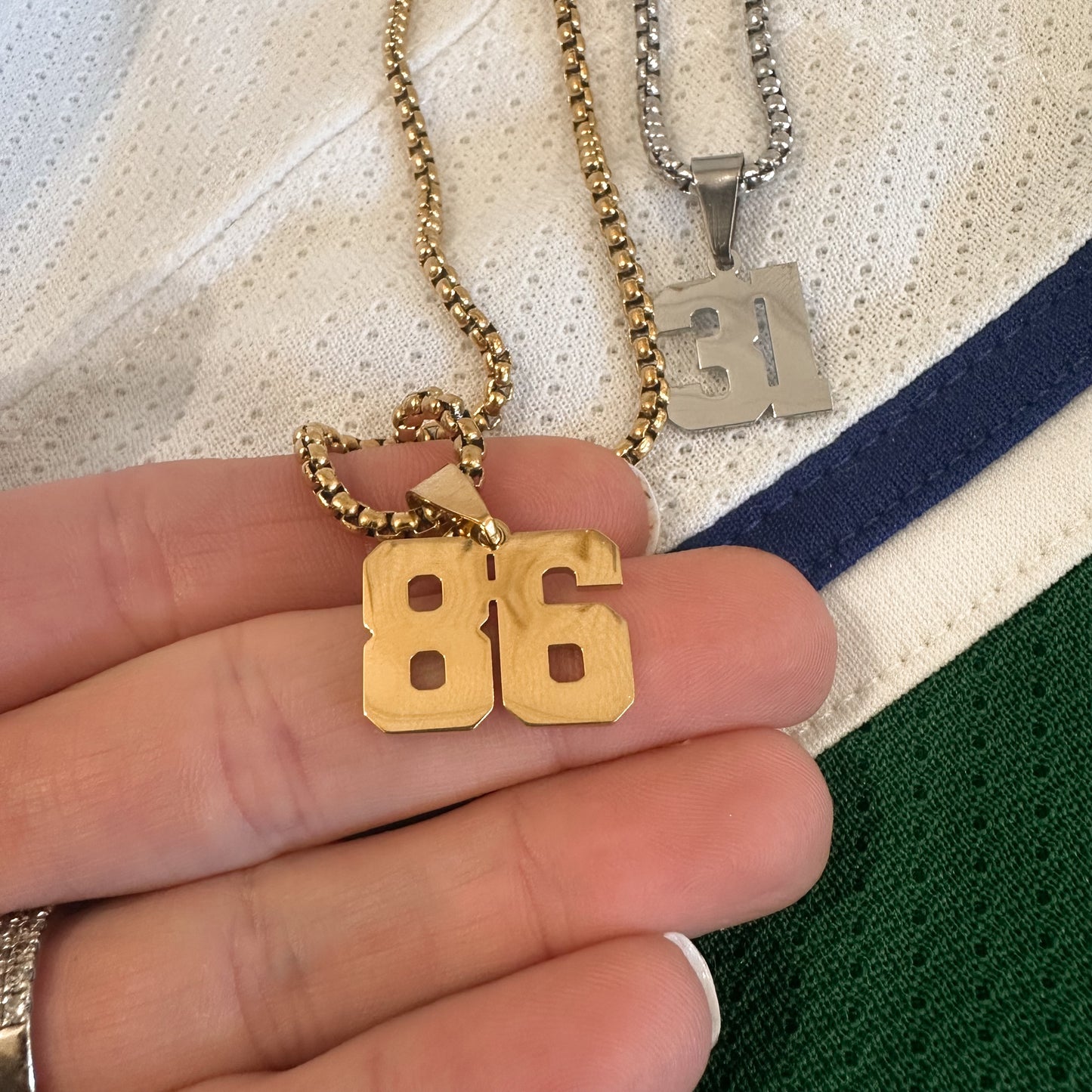 Jersey Number Necklace