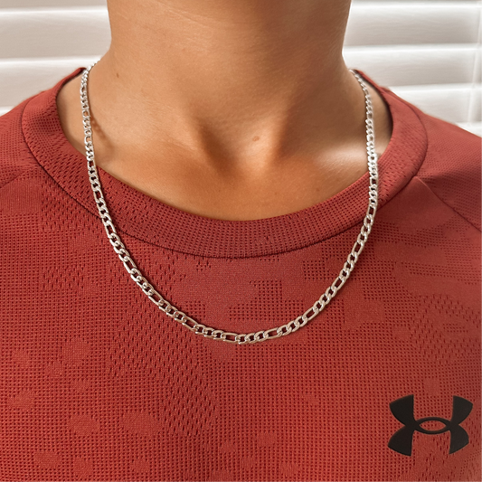 Boys (regular) Figaro Chain - gold or sterling silver