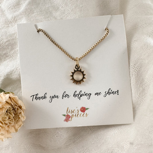 Shine - teacher necklace