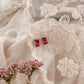 Pink Baguette studs
