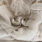 Wide dimpled hoops Lise's Pieces