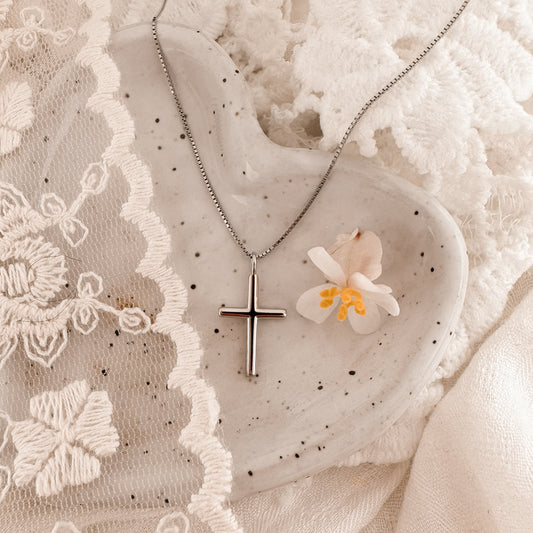 Simple Cross - sterling silver
