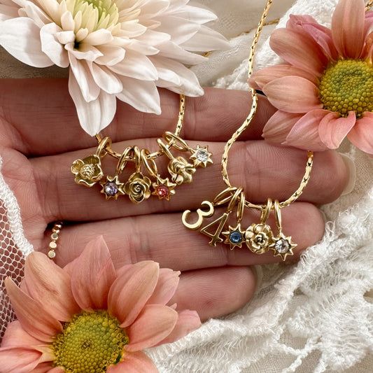 Floral Story Charm Necklace Lise's Pieces