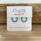 HOOPS for charms - Mint Enamel Lise's Pieces