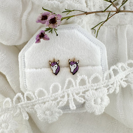 Unicorn screwbacks - Myzie collection Lise's Pieces