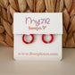 HOOPS for charms - Red enamel Lise's Pieces