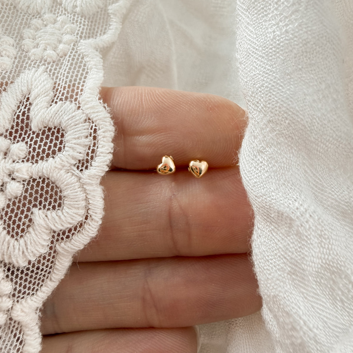 Teeny Heart Studs Lise's Pieces