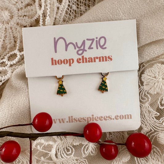 Christmas Tree hoop charms - Myzie Collection