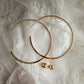 Golden Hour hoops / large Lise's Pieces