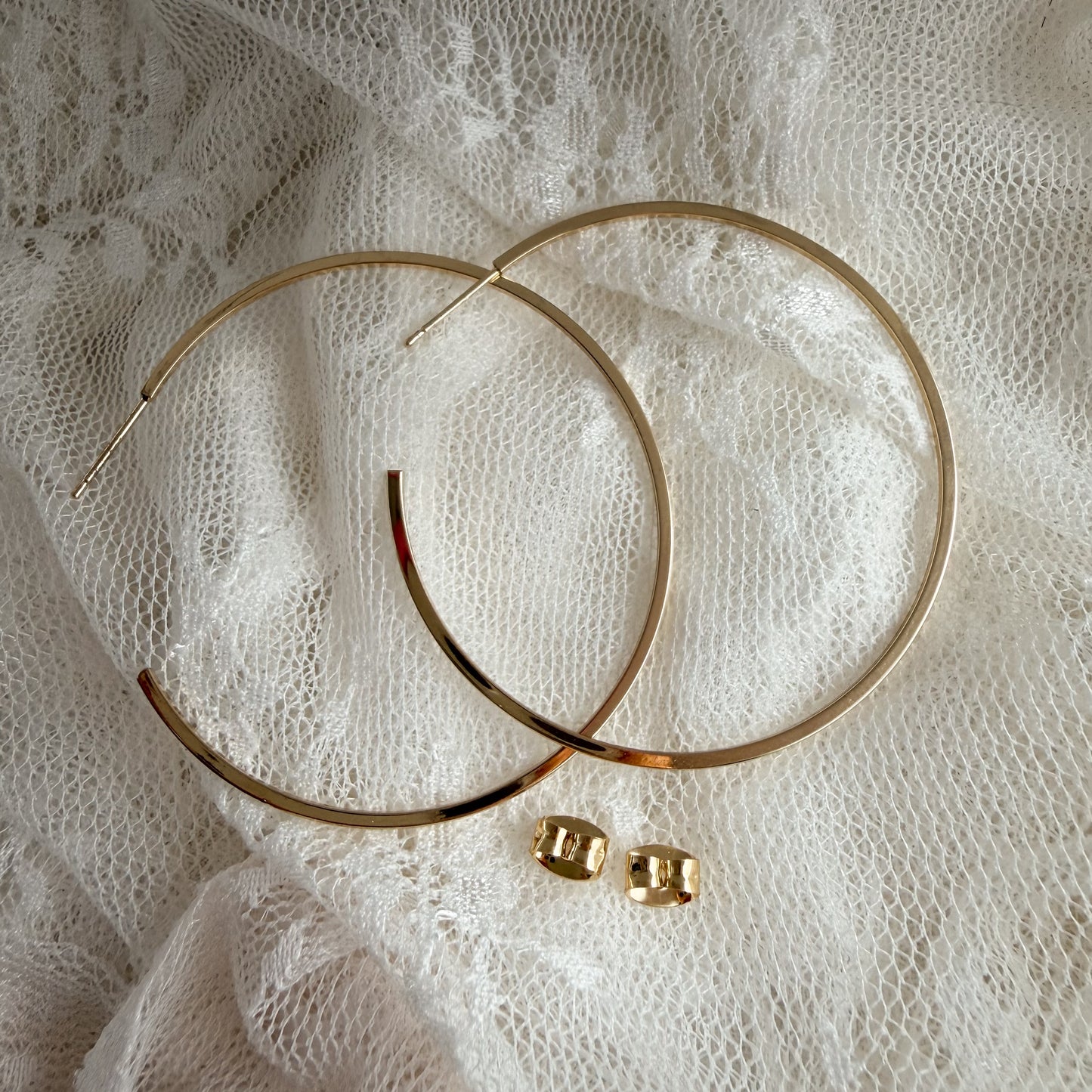 Golden Hour hoops / large Lise's Pieces