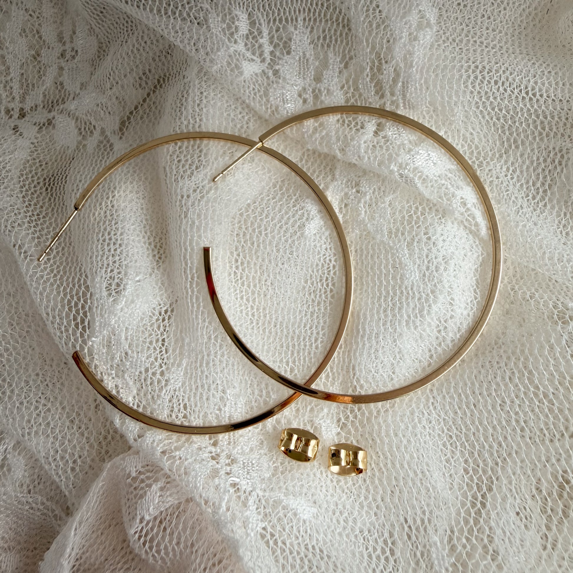 Golden Hour hoops / large Lise's Pieces