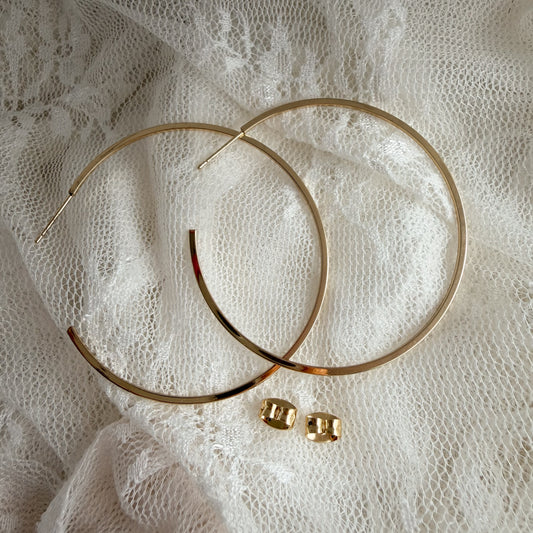 Golden Hour hoops / large Lise's Pieces