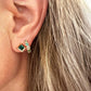 Emerald crystal hoops Lise's Pieces
