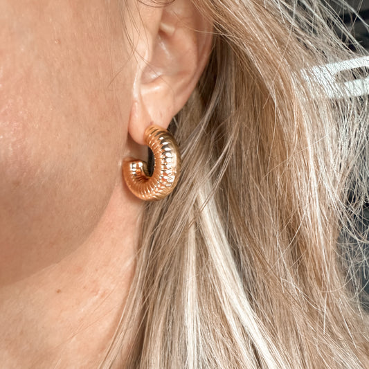 Chunky Tube Hoops Lise's Pieces