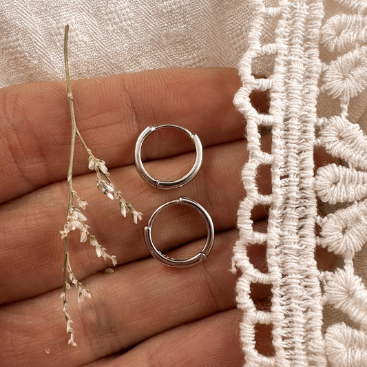 Baby snap huggies - 9mm silver