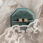 Square Halo studs Lise's Pieces