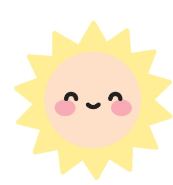 Smiling sun screwbacks - Myzie collection