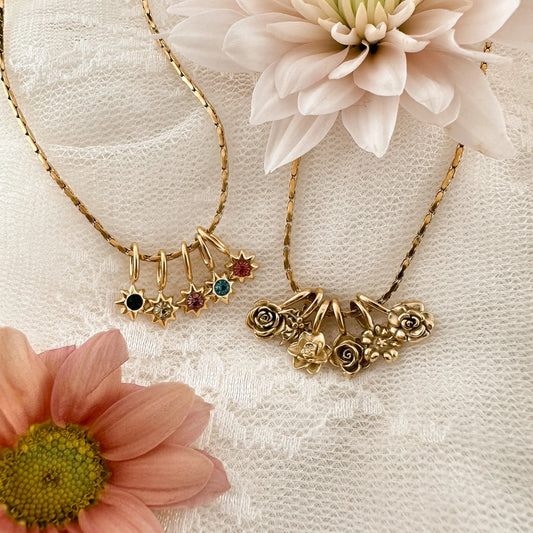 Floral Story Charm Necklace Lise's Pieces