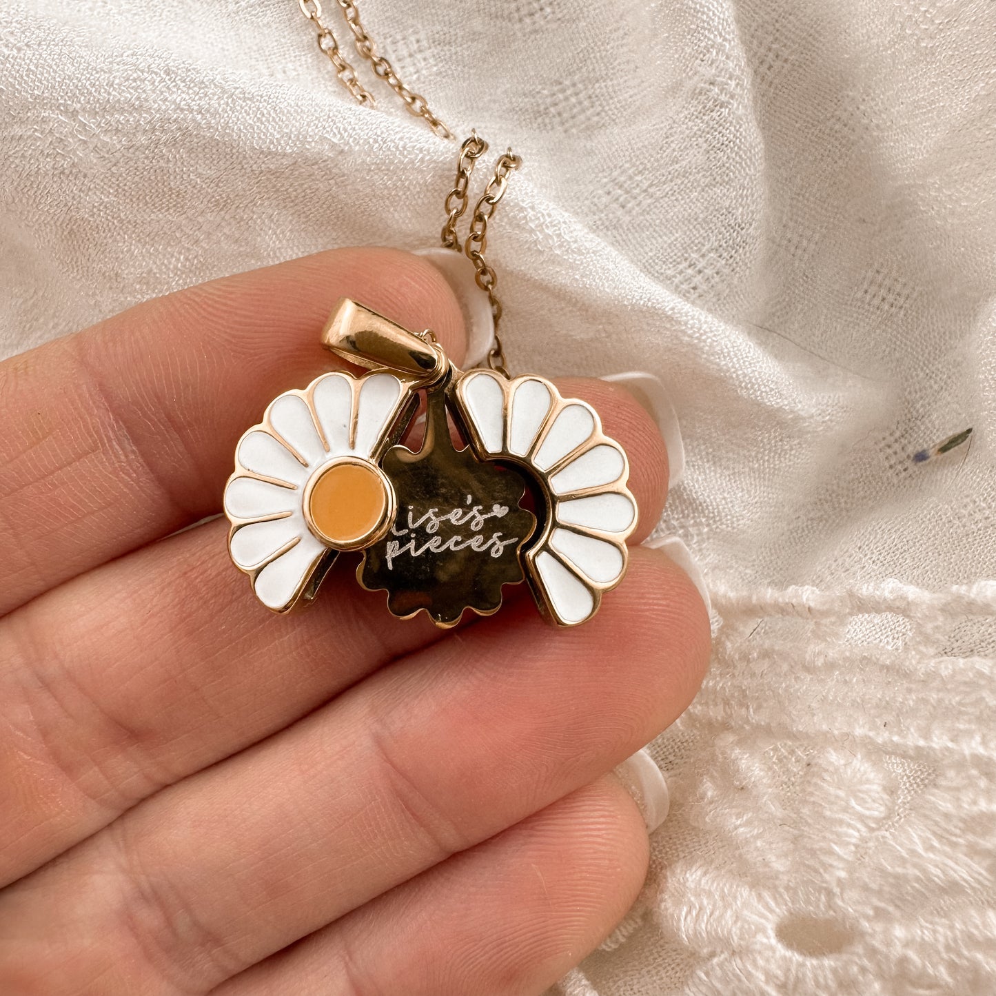 Teacher Bloom Necklace - hidden message