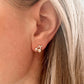 Gold cherry studs