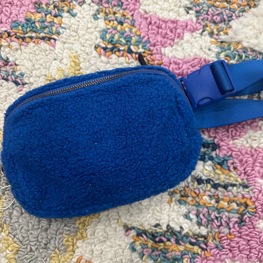 Cobalt sherpa bag