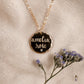 Custom 1-2 line Luna Necklace - gold