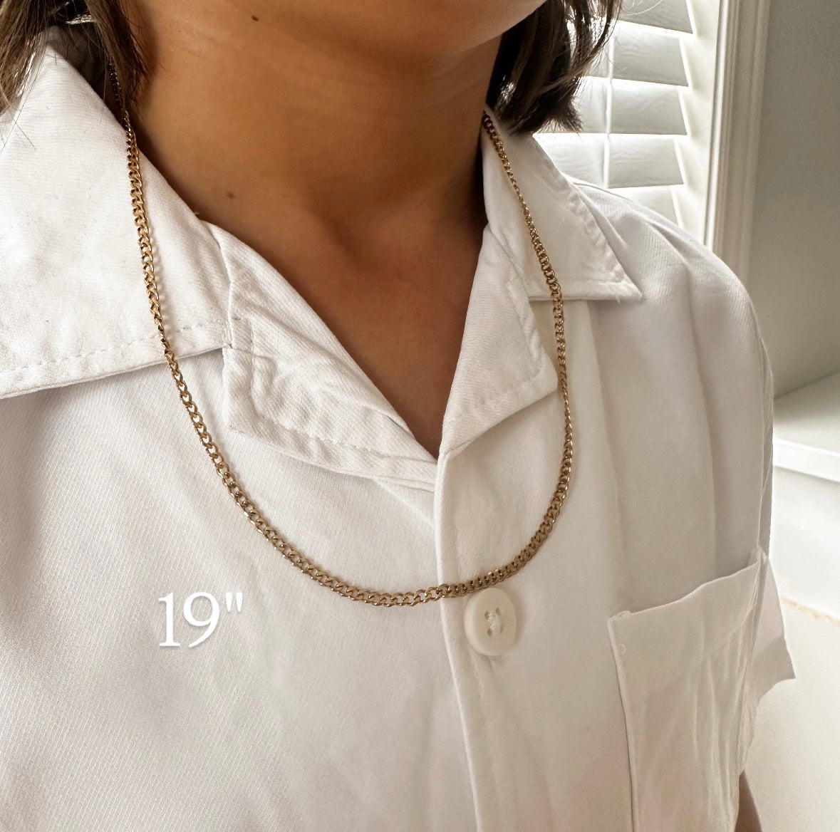 Boys mini Figaro chain