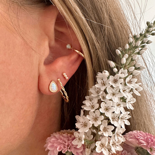 Twisted Wire Hoops