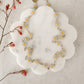 White daisy necklace - gold Lise's Pieces