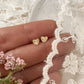 Heart Burst studs - gold