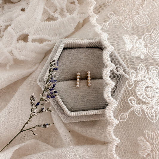 Pearl Bar Studs