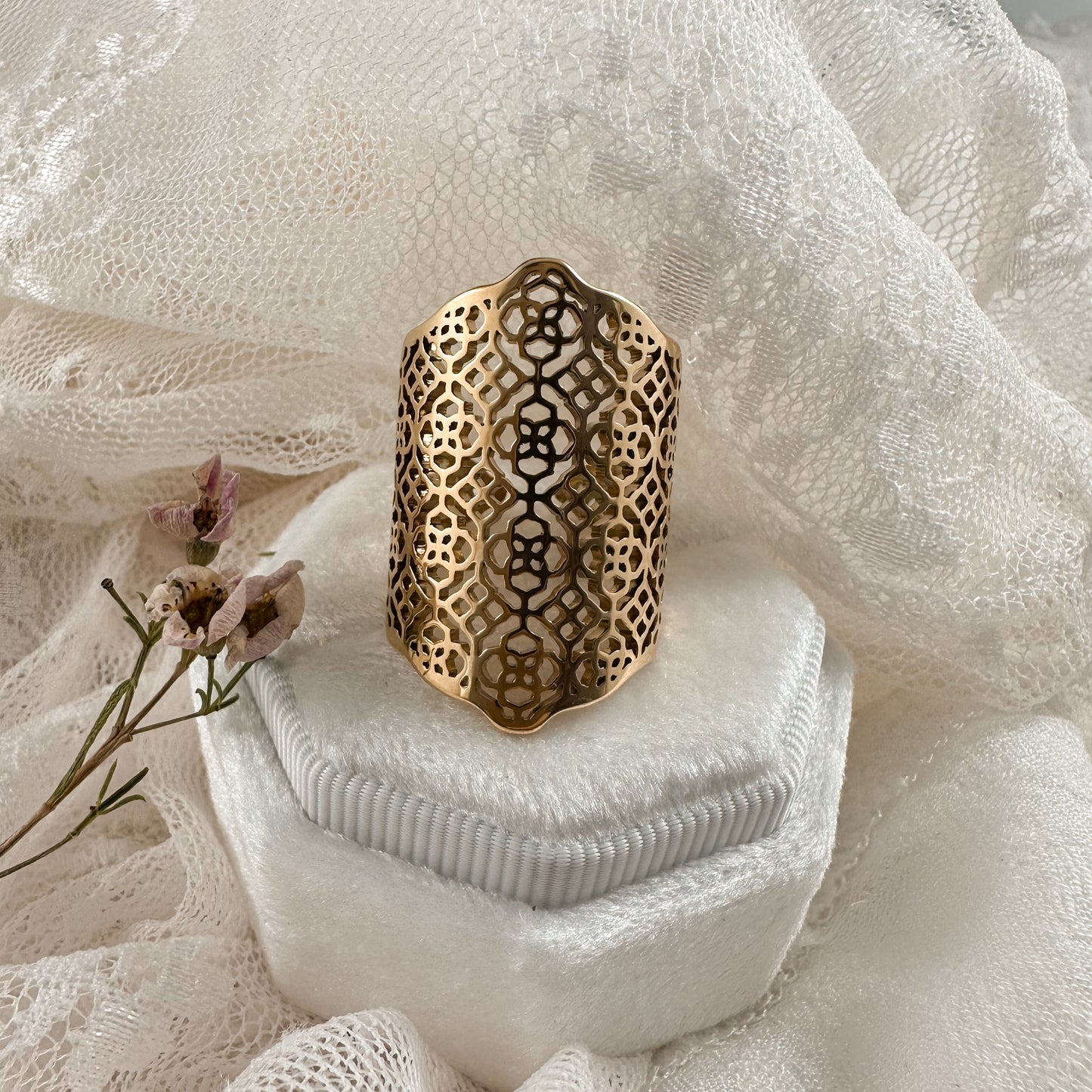 Lace Cuff Ring - adjustable Lise's Pieces