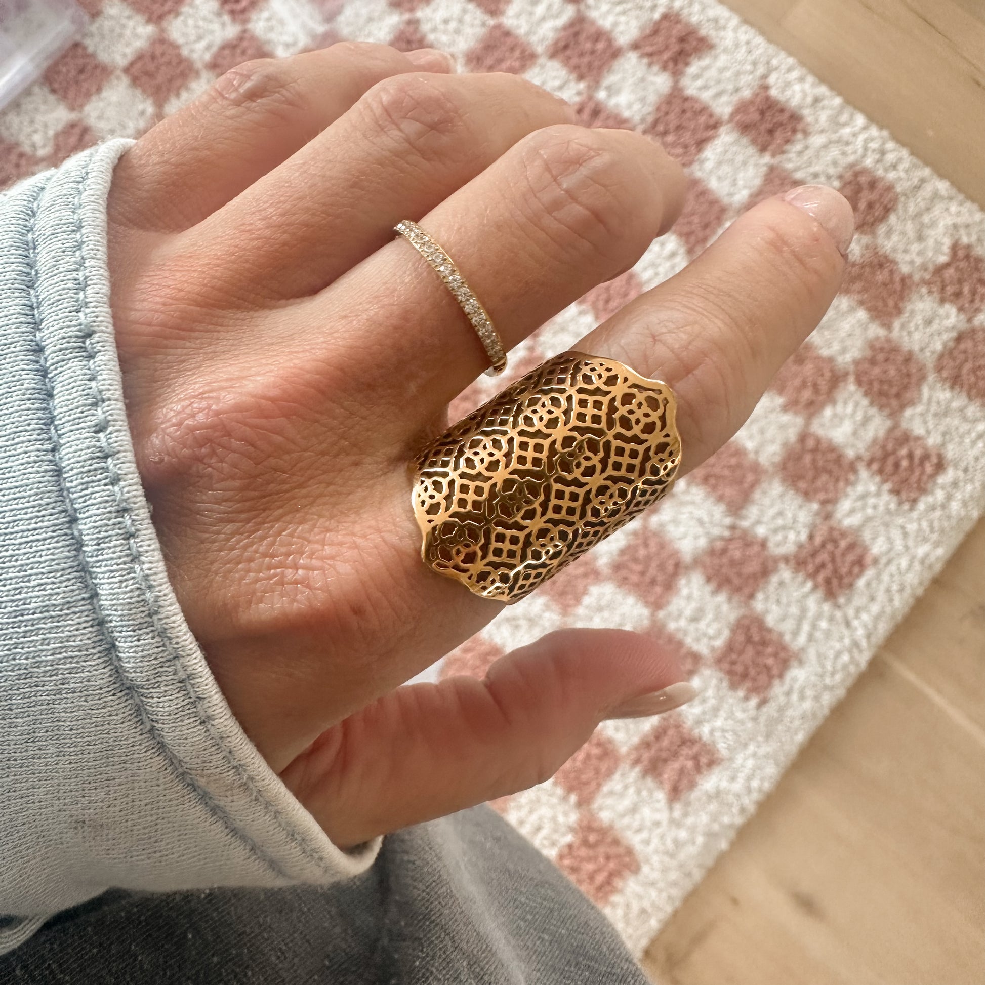 Lace Cuff Ring - adjustable Lise's Pieces
