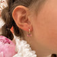 Pink bow hoop charms - Myzie collection