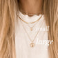 Large bubble heart necklace