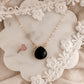 Onyx gemstone necklace