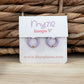 HOOPS for charms - purple enamel