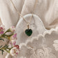 Emerald crystal heart