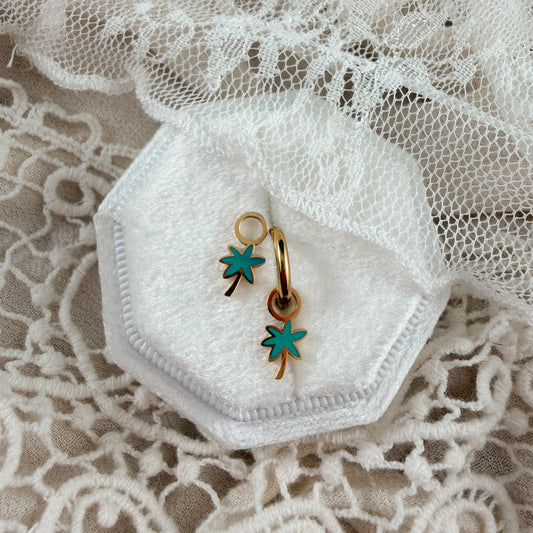 Palm Tree hoop charms Lise's Pieces