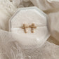 Crystal Cross Studs Lise's Pieces
