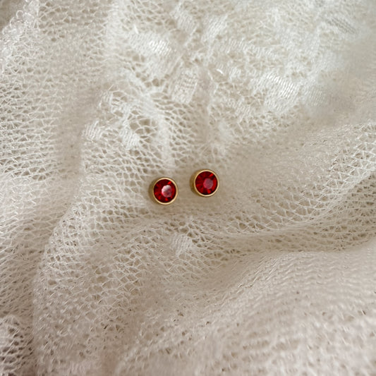 January birthstone studs Lise's Pieces