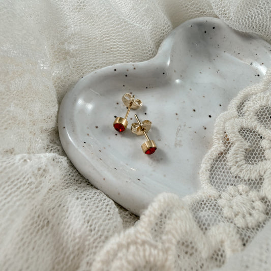January birthstone studs Lise's Pieces
