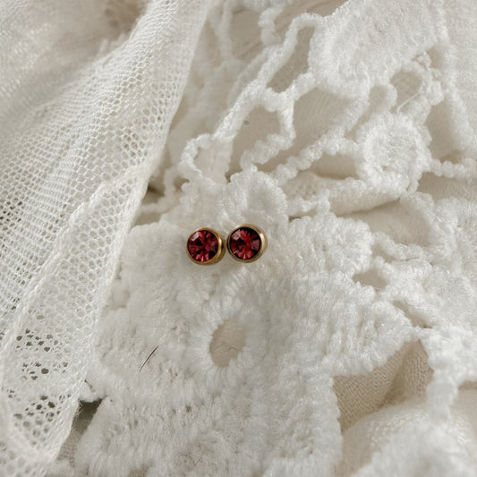 July birthstone studs Lise's Pieces