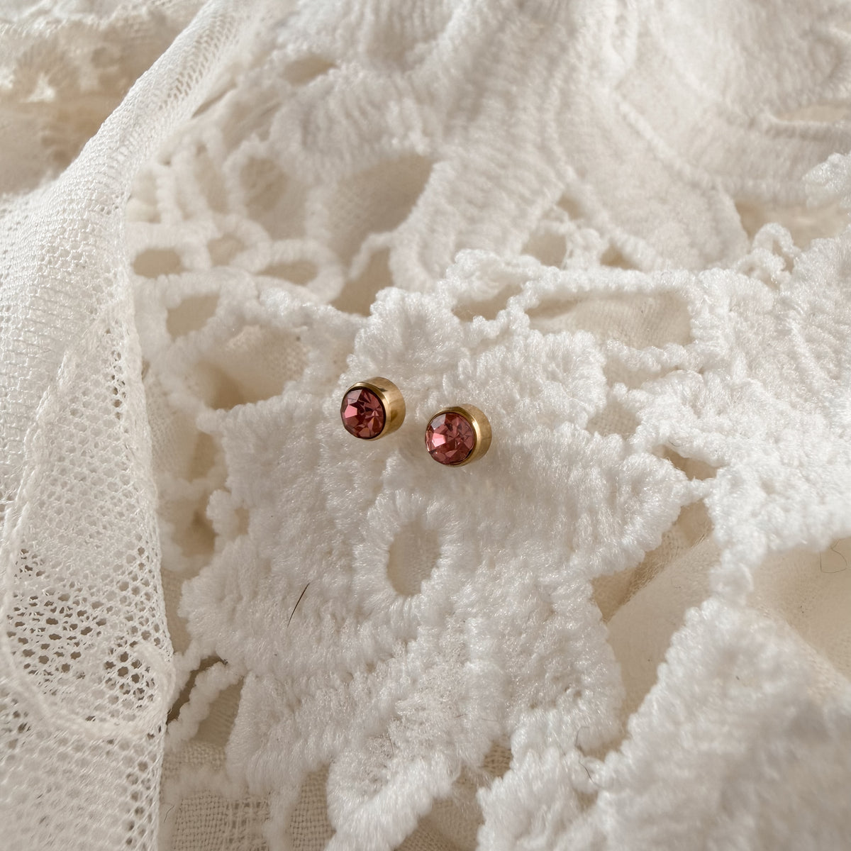 October birthstone studs Lise's Pieces
