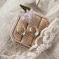 Large Oval Snap Huggies - silver Lise's Pieces