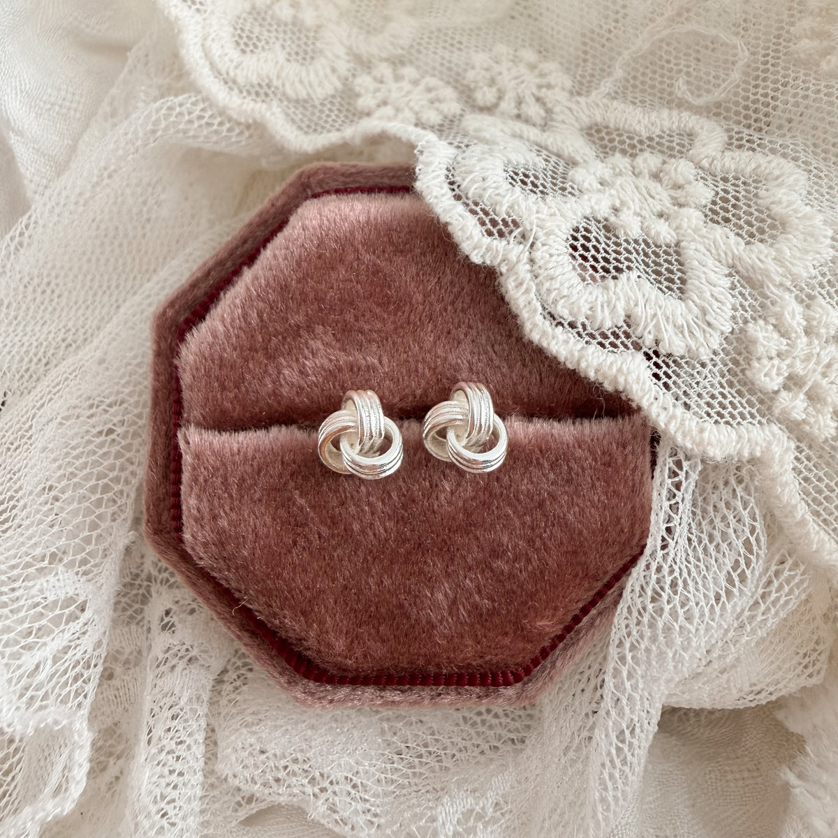 Twisted stud clusters - silver Lise's Pieces