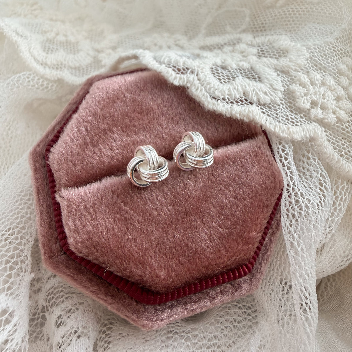 Twisted stud clusters - silver Lise's Pieces
