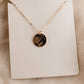 Custom partial birth month monogram necklace - gold