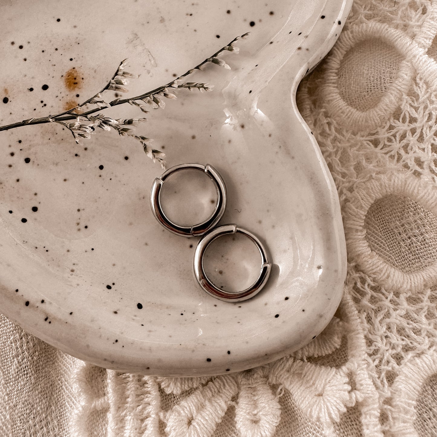 baby snap huggies - 8mm silver