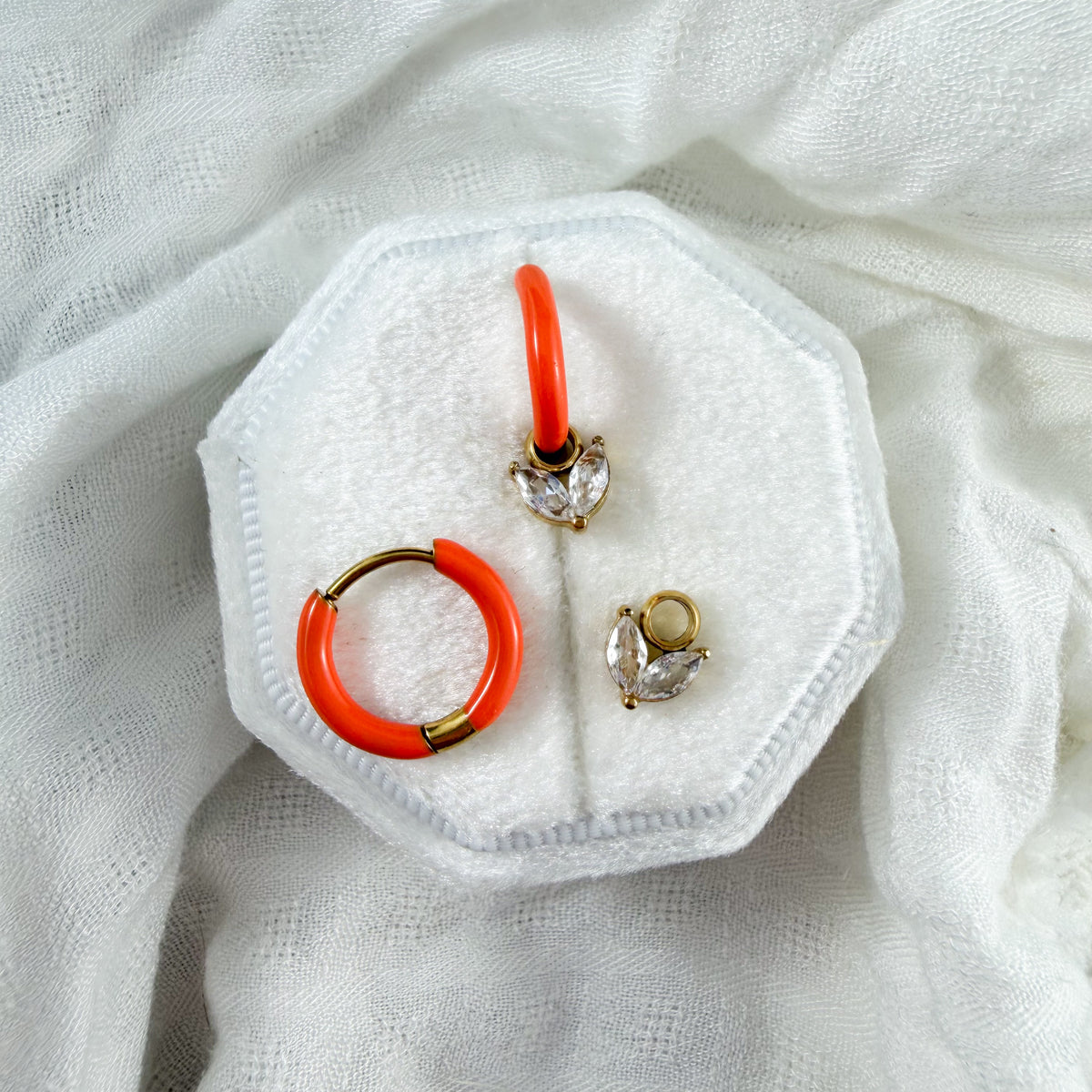 Hoops for Charms - Orange Lise's Pieces